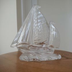 Lead Crystal Bleikristall Sail Boat  Thumbnail