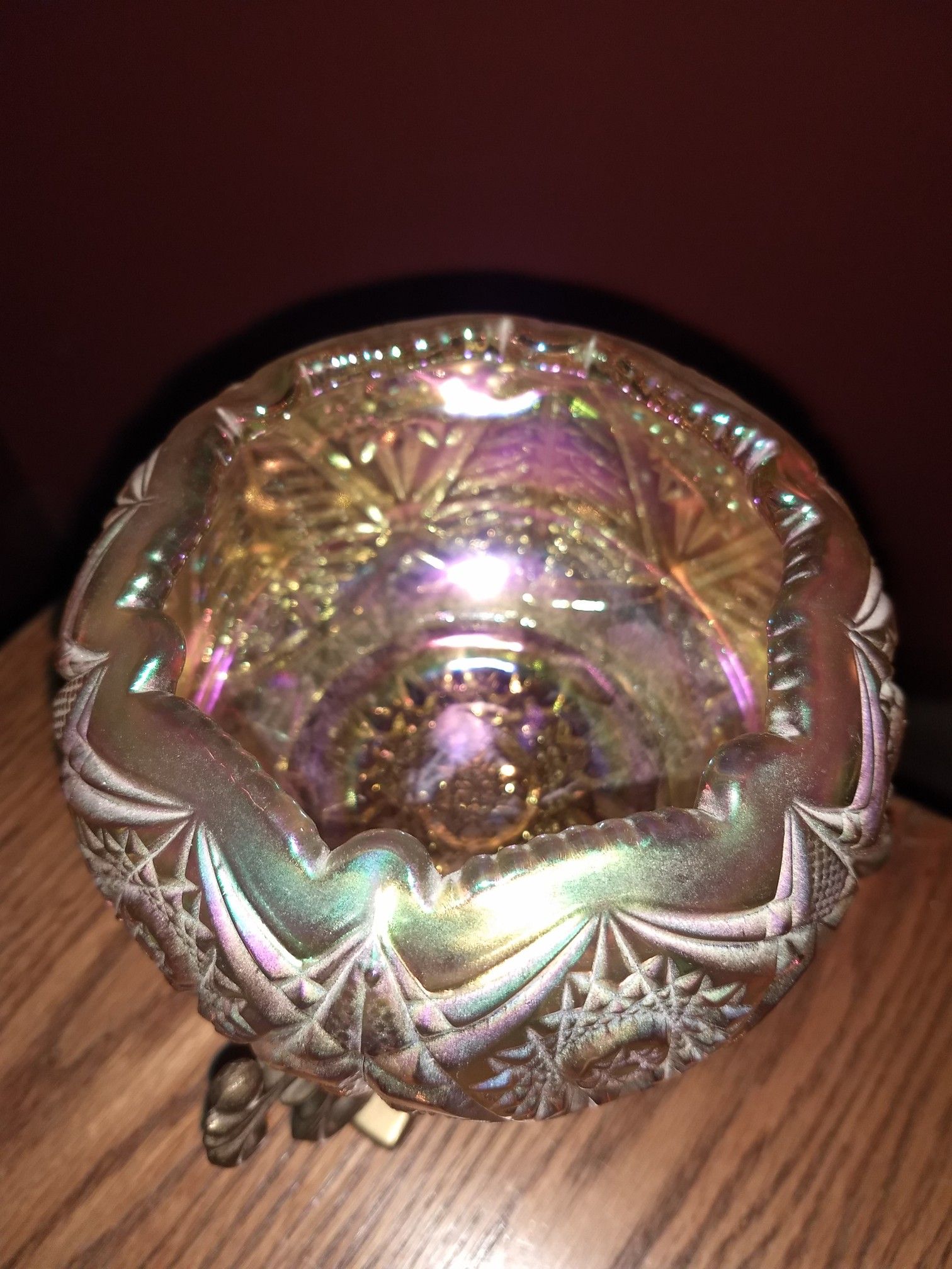 Candle holder Fenton glass