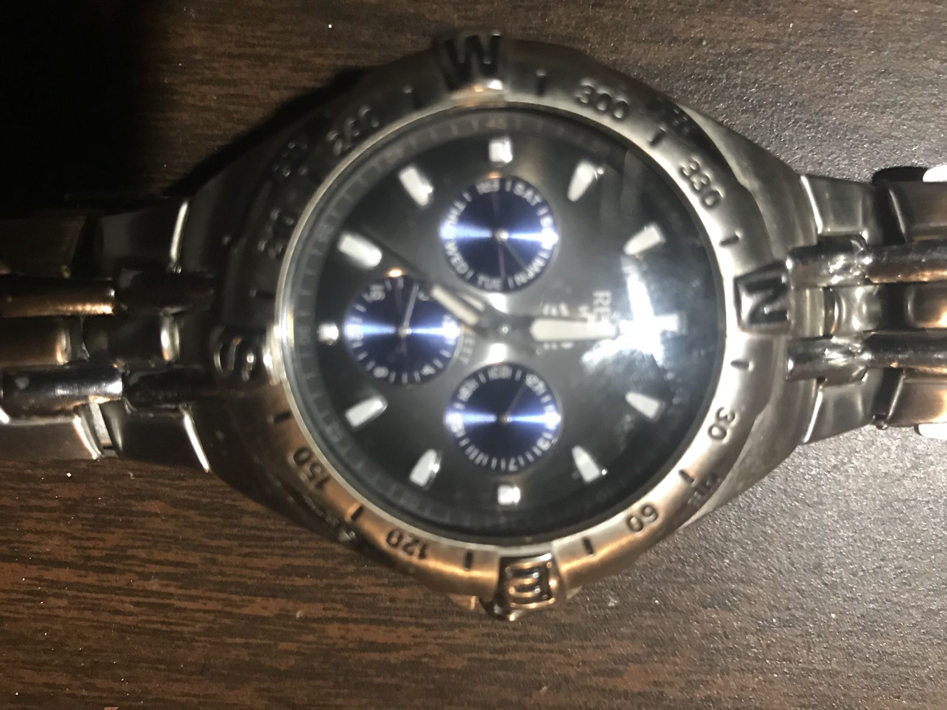 Men’s Relic Silver Watch. NEEDS New Battery