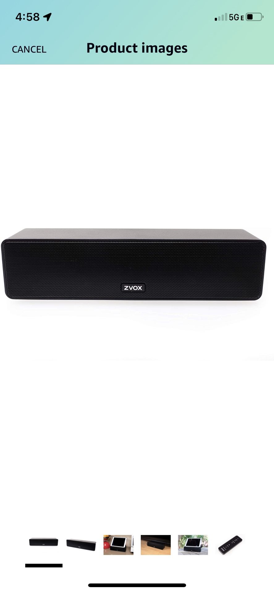ZVOX Dialogue Clarifying Sound Bar