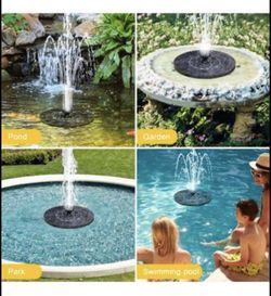 Solar Fountain Pump with Battery Backup, Outdoor Thumbnail