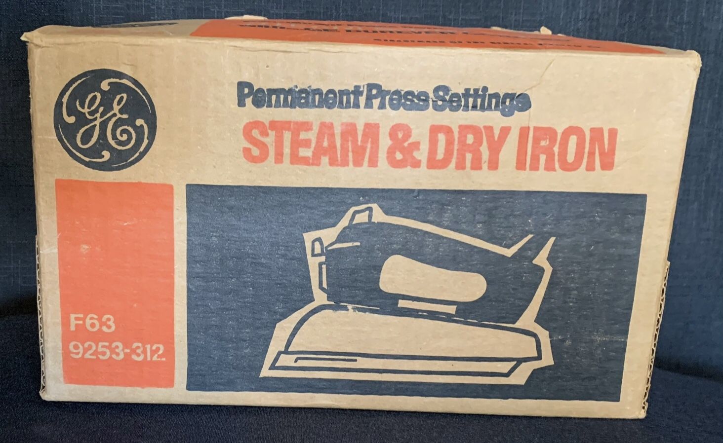 Vintage GE Permanent Press Steam & Dry Iron.