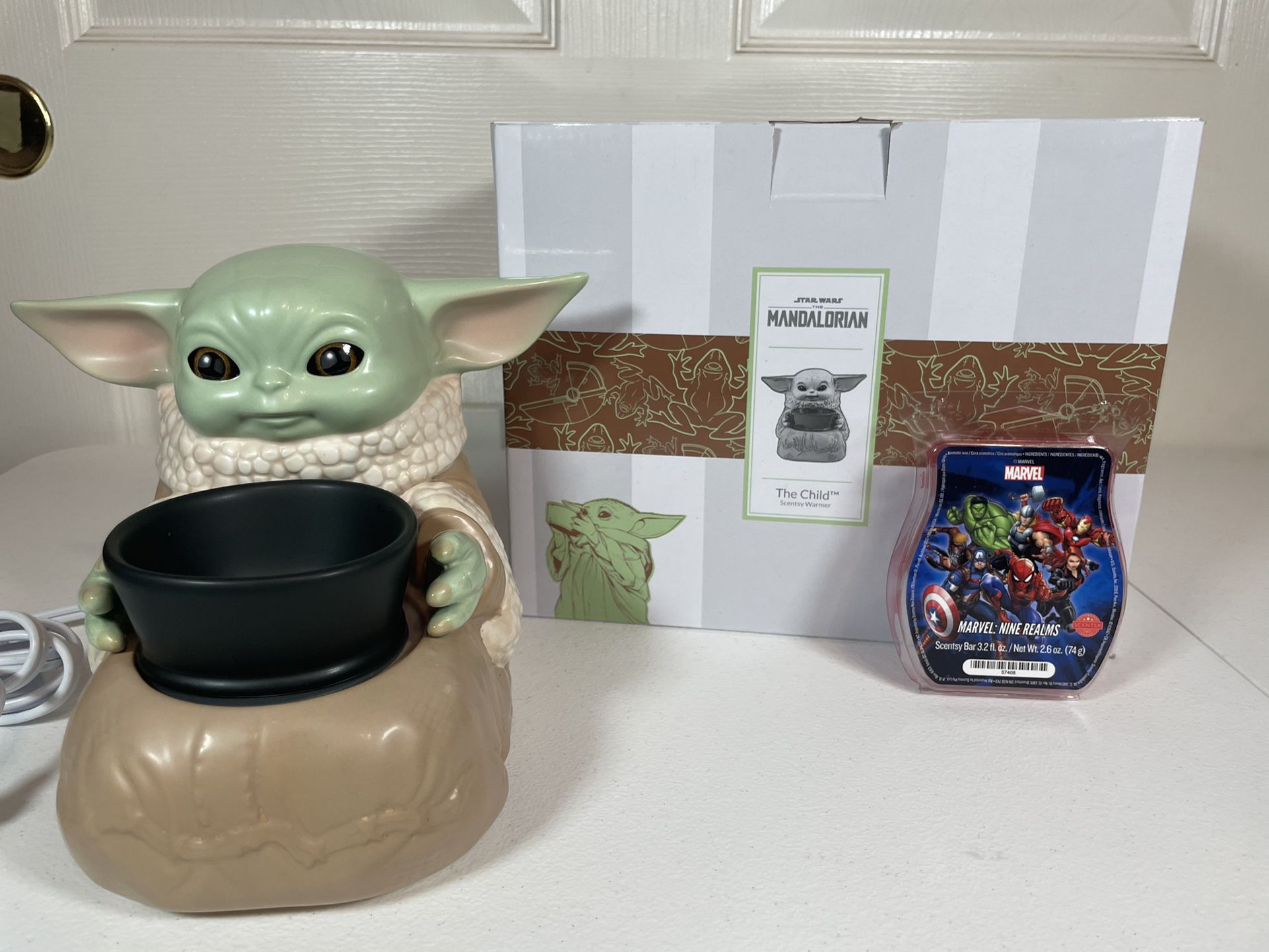 Scentsy “The Child” (Grogu) Wax Scent Warmer With Scentsy Bars