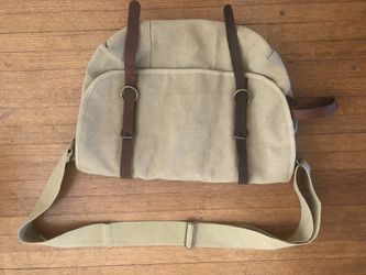 Rothco Vintage Canvas Explorer Shoulder Bag with Leather Accents Brown Thumbnail