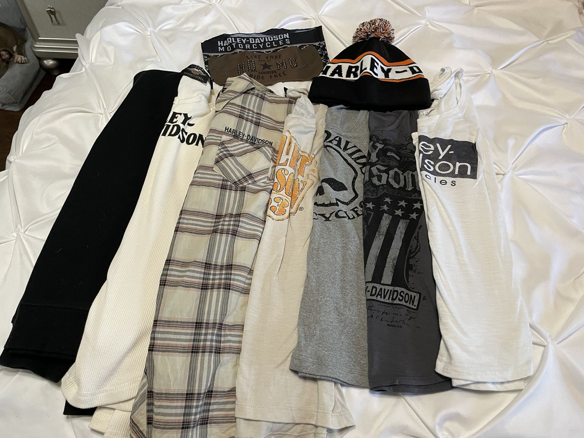 Lot Of Harley Davidson Women’s Tops And Accessories