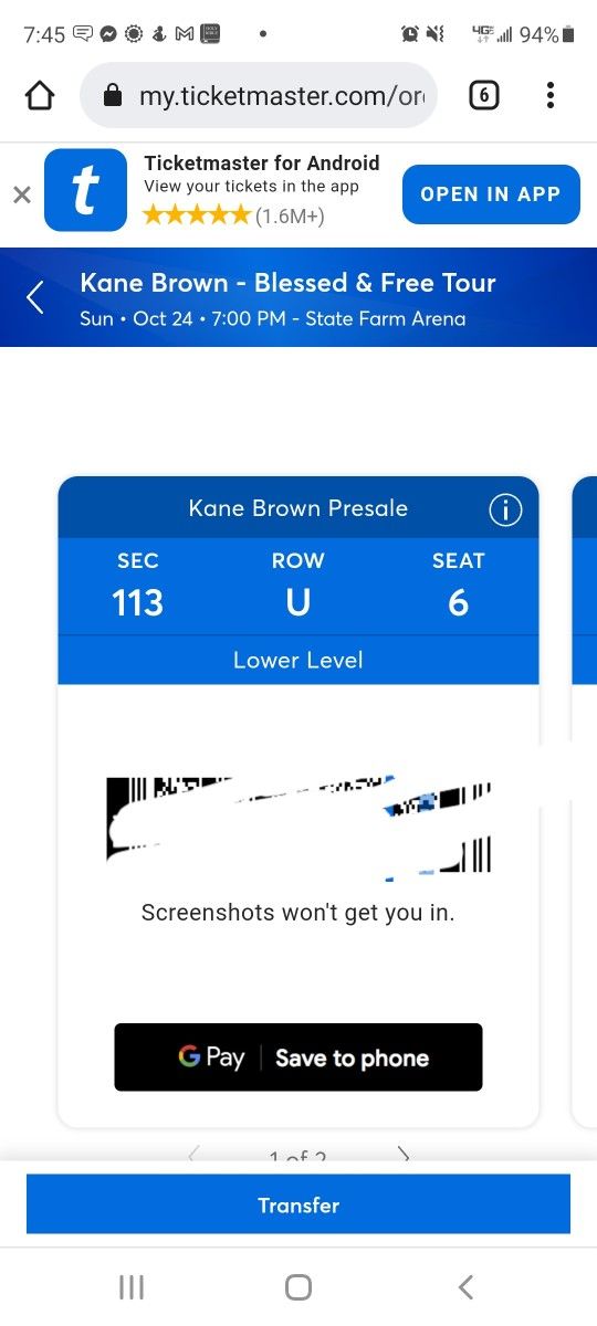 Kane Brown Tickets. October 24th at the State Farm Arena In ATL..