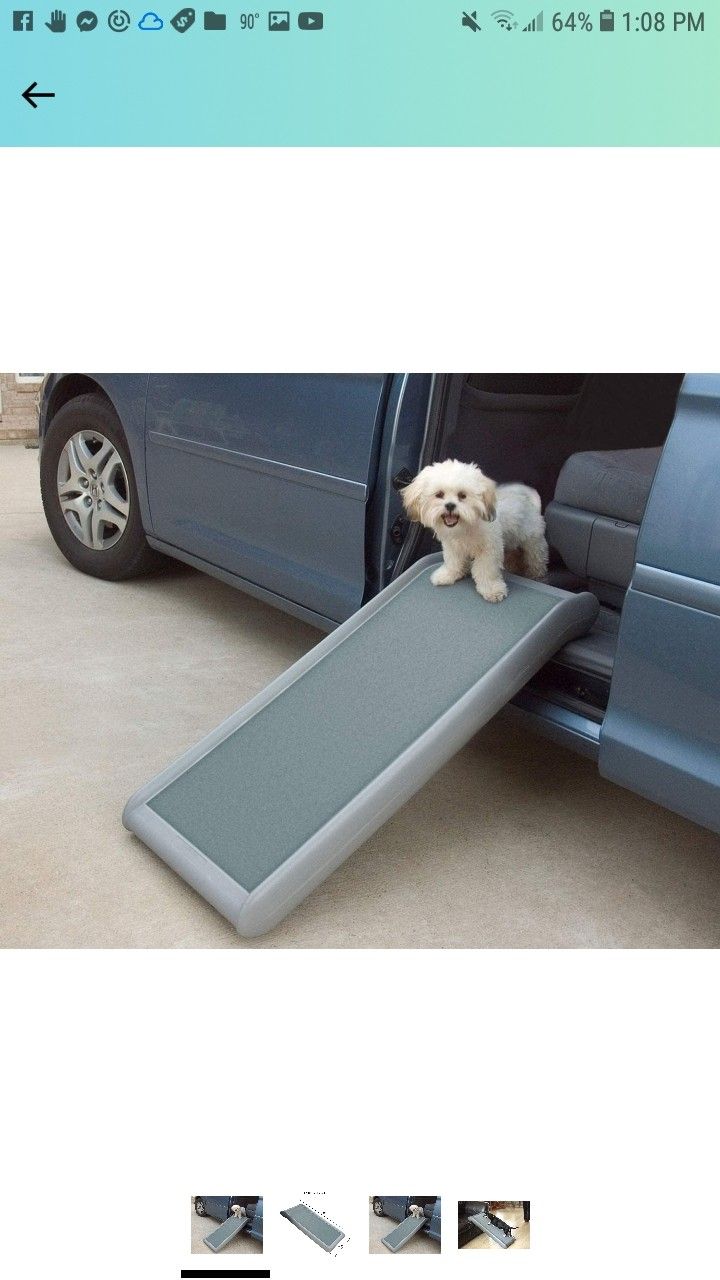 PetSafe Happy Ride Half Ramp II - Lightweight, Mini Dog Ramp for Vans, Minivans and Couches - Portable, Outdoor Pet Ramp