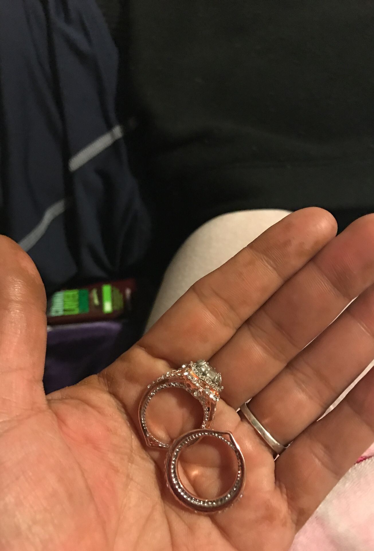 18 rose gold wedding band