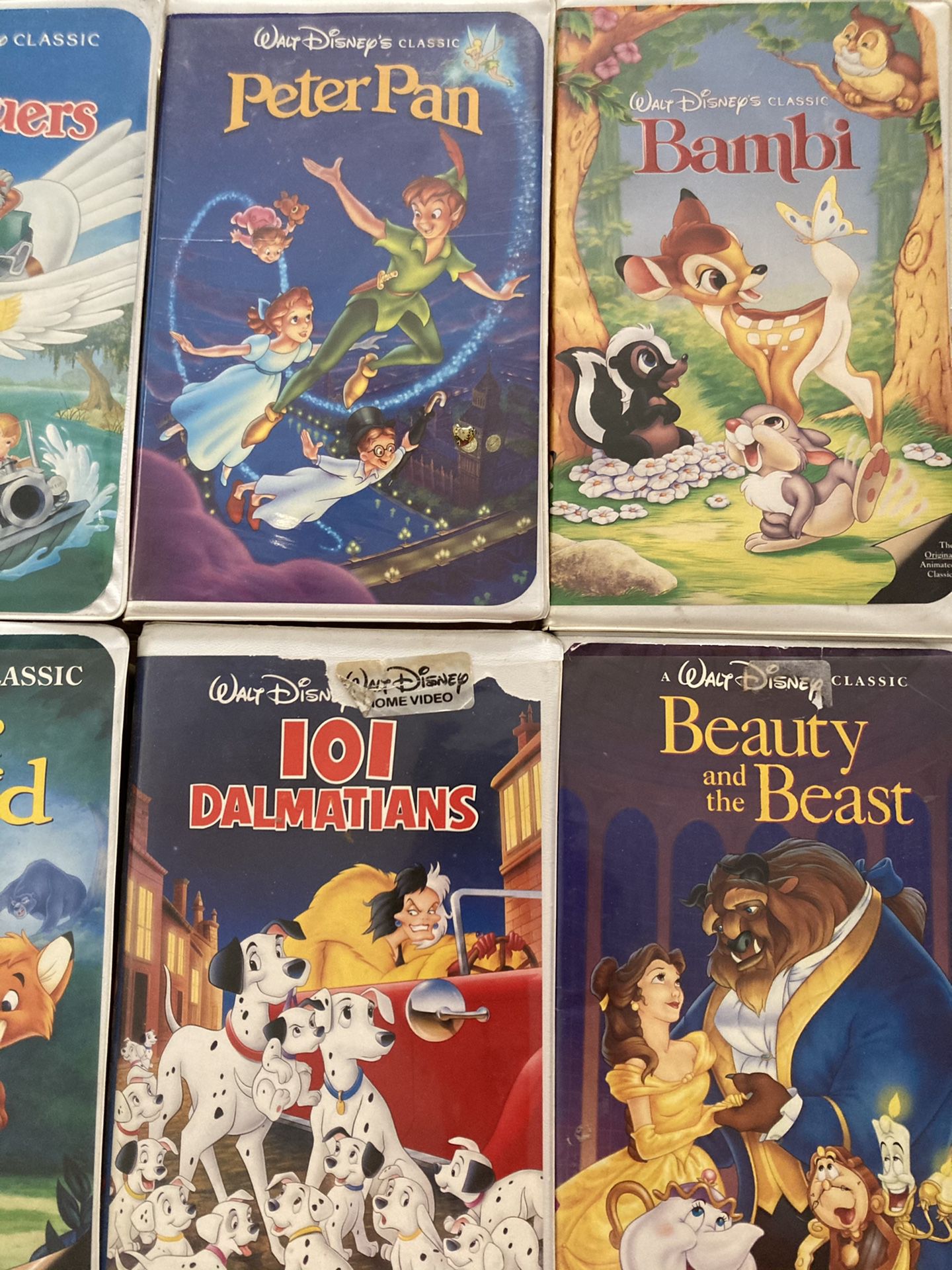 Black Diamond Disney VHS Movies Set of 10