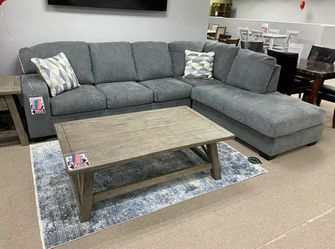 Best Deal - $39 Down ✅ IN STOCK.[SPECIAL] Dalhart Charcoal RAF Sectional Thumbnail