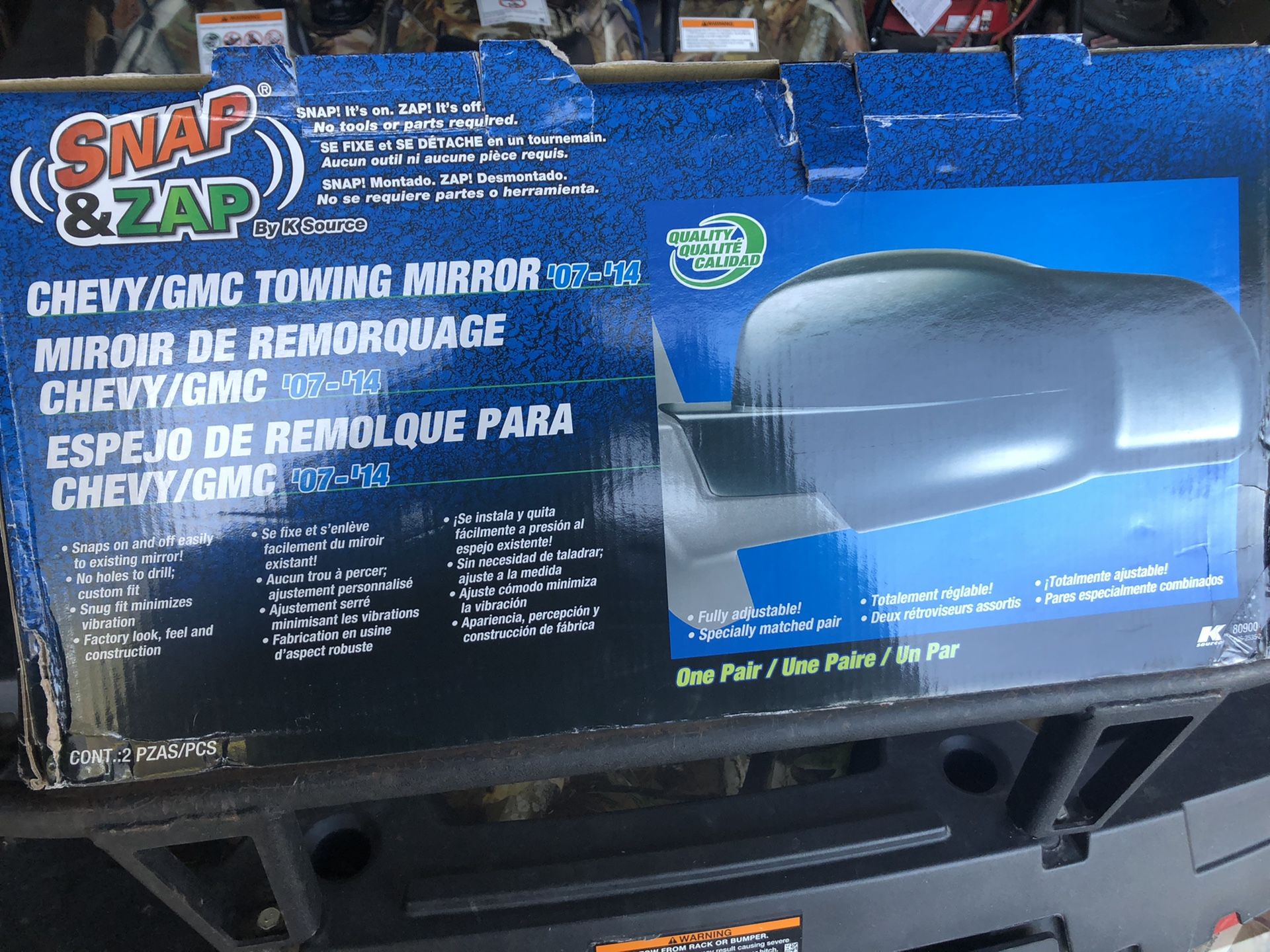 2007-2014 Chevy/gmc mirror extensions