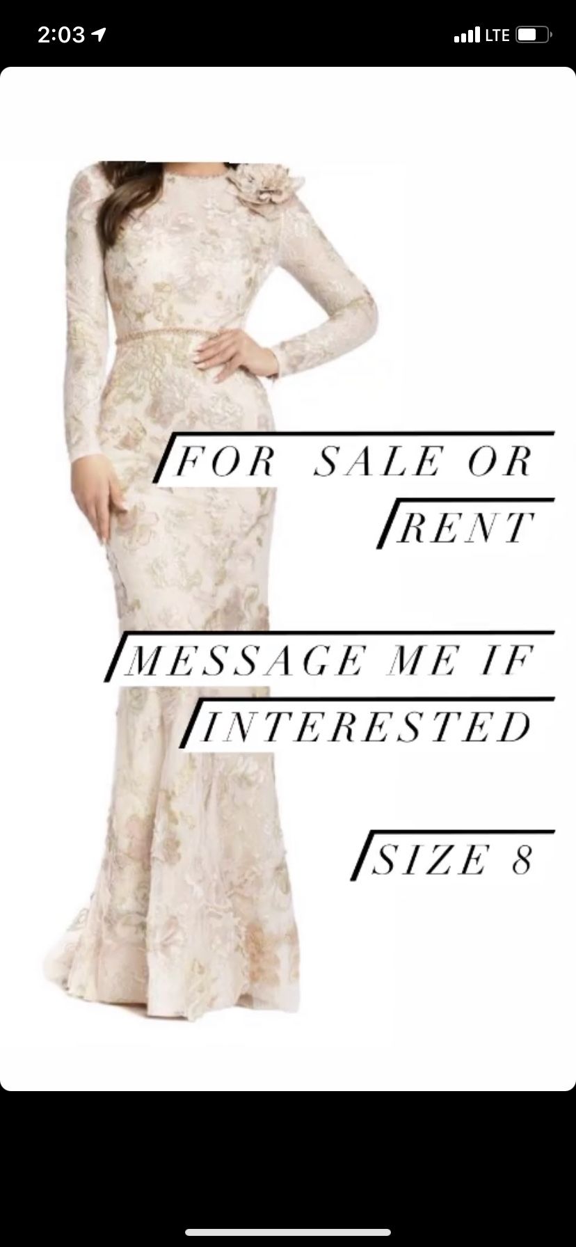 Elegant Gown For Wedding