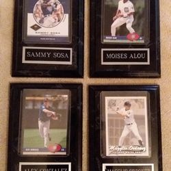 3 Cubs and 1 White Sox Players plaque Thumbnail