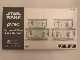 Star Wars The Mandalorian The Child Baby Yoda Pyrex Glass Food Storage Set Thumbnail