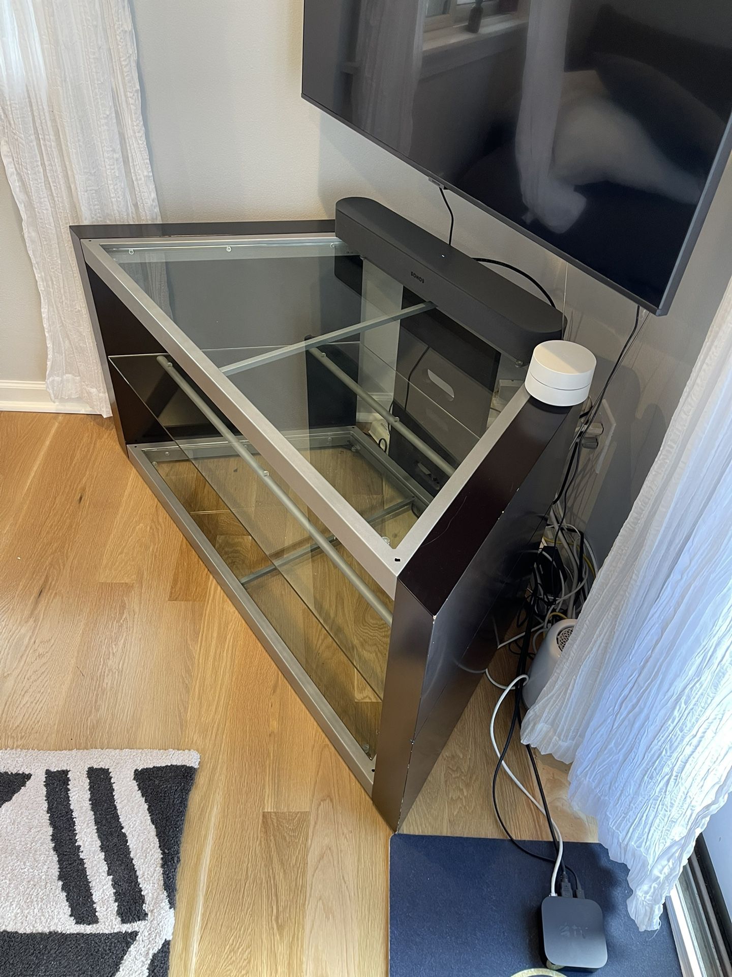 Corner TV Stand With Shelf