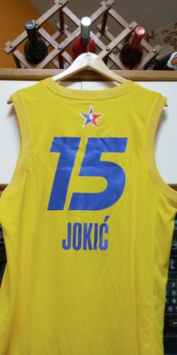 New NBA 2021  All-Star LAKERS LeBron James 23 or Denver  Nuggets Jokic 15 Jersey Stitched Thumbnail