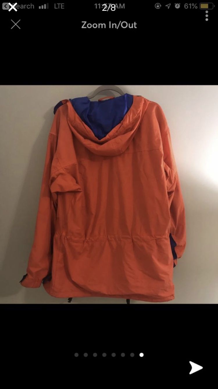 Men’s Bright Orange Patagonia Jacket (Size Medium)