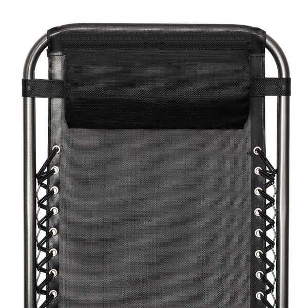 2pcs Plum Blossom Lock Portable Folding Chairs with Saucer Black
