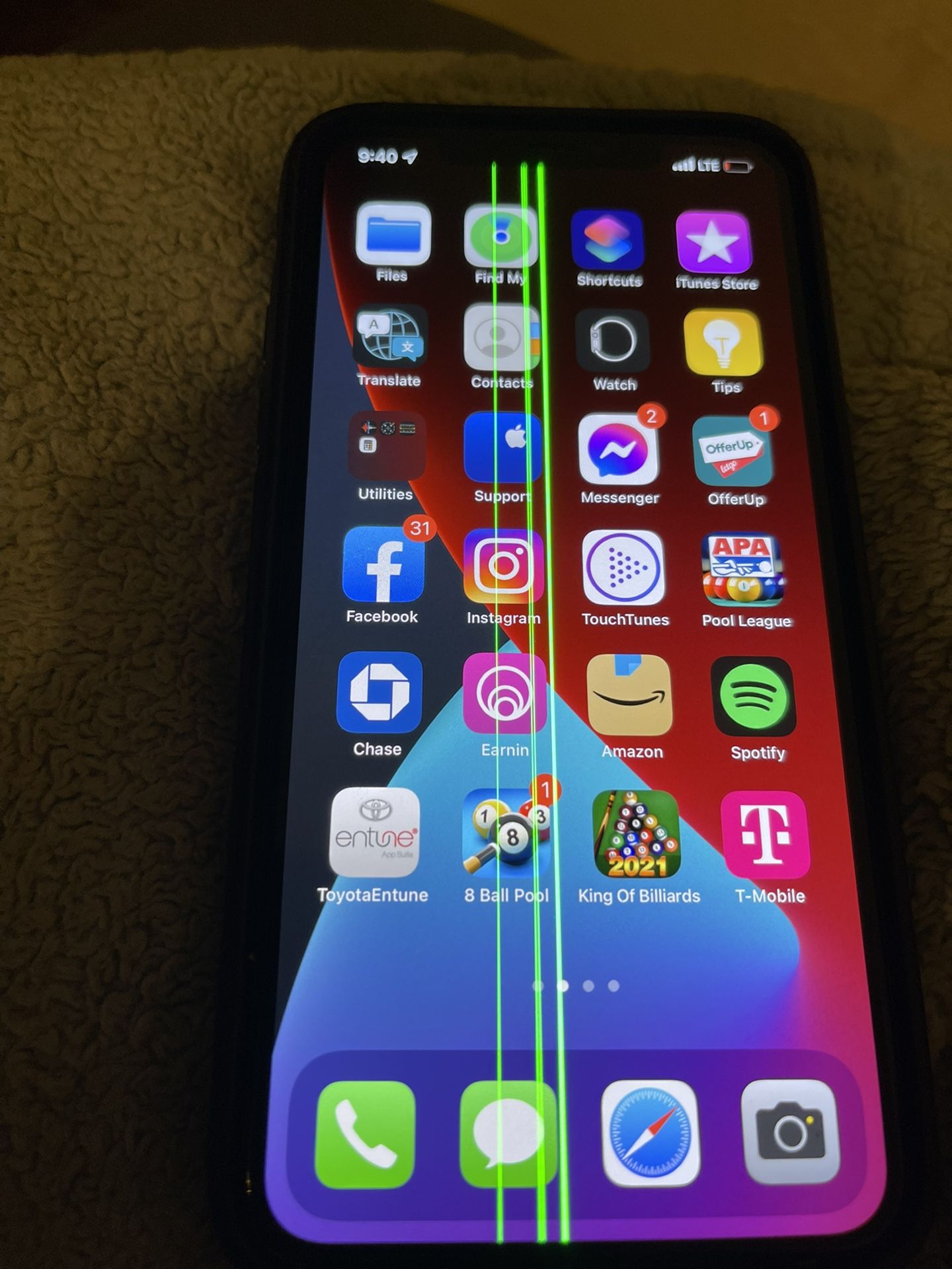 Iphone 11 Pro Max 64 Gb Green Lines For Sale In Everett Wa Offerup