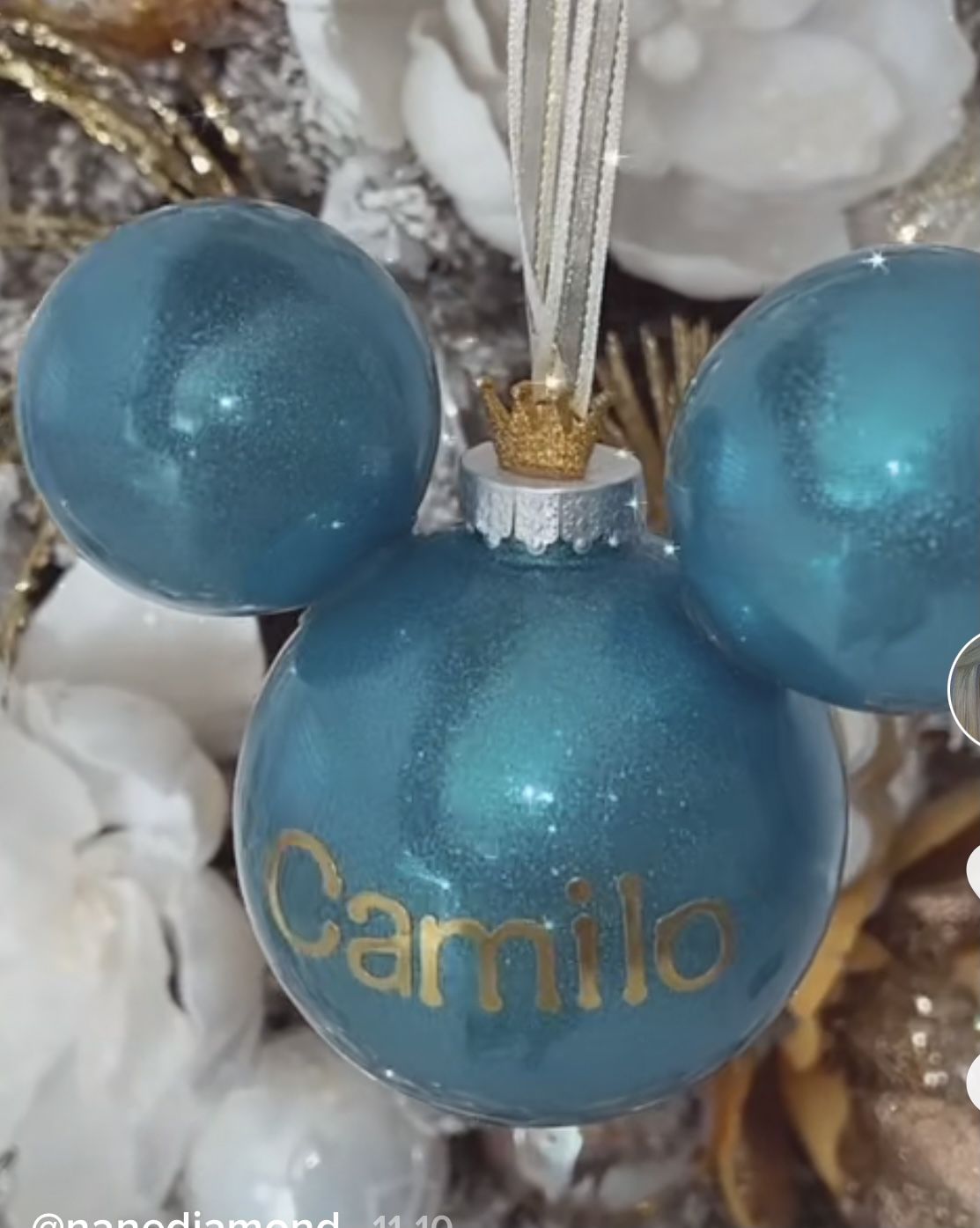 Minnie Or Mickey Mouse Ornaments Made