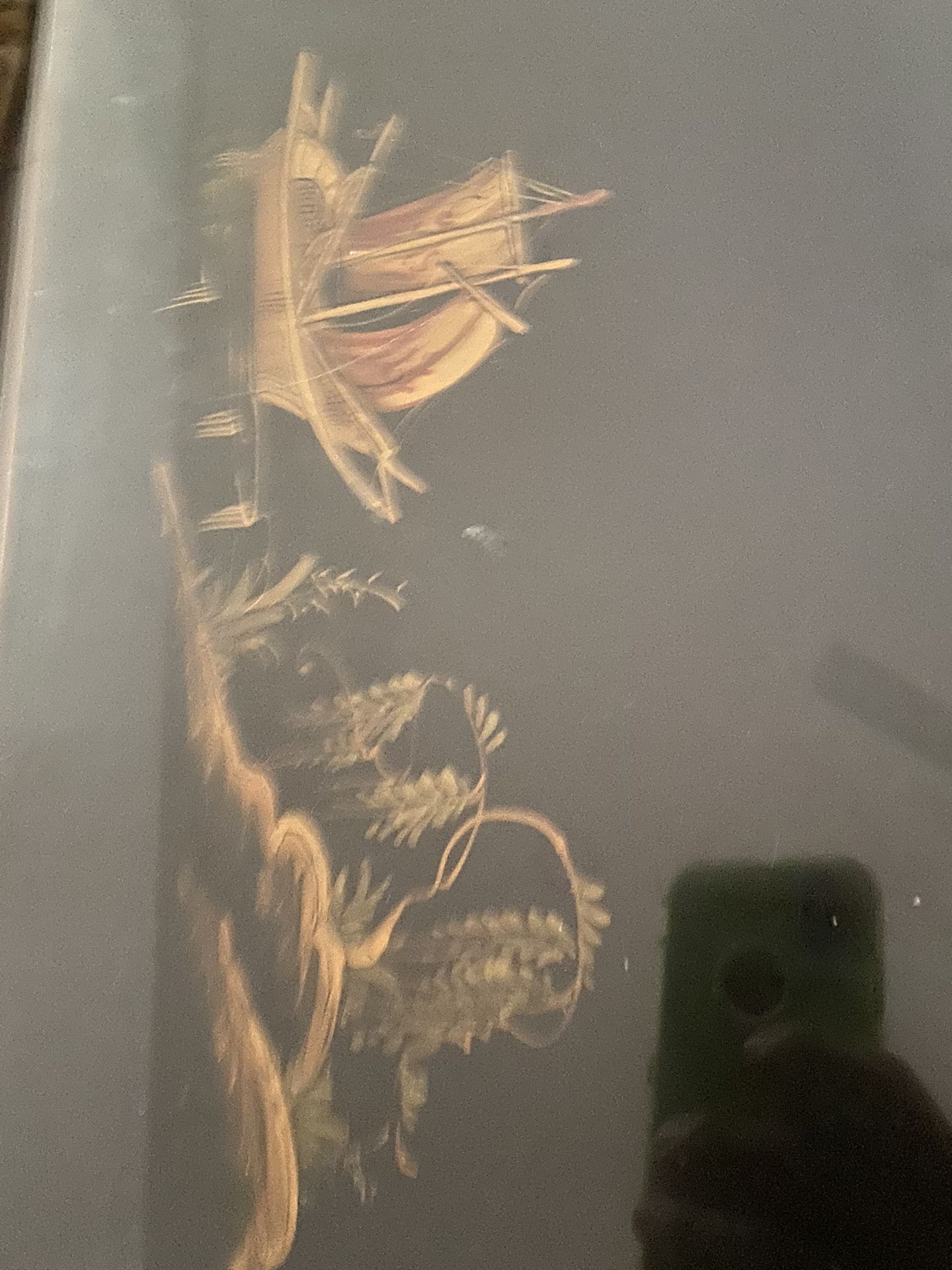Oriental Coffee Table hand painted with a Glass protective top, in Excellent Condition asking $500. Obo Today…