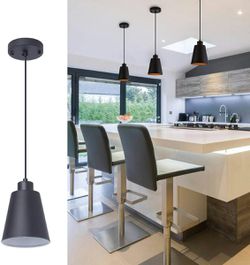 Modern Black Pendant Hanging Light Fixture Thumbnail
