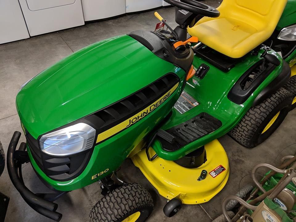 Brand new John Deere E130 22-HP V-twin Side By Side Hydrostatic 42-in Riding Lawn Mower with Mulching Capability (Kit Sold Separately)