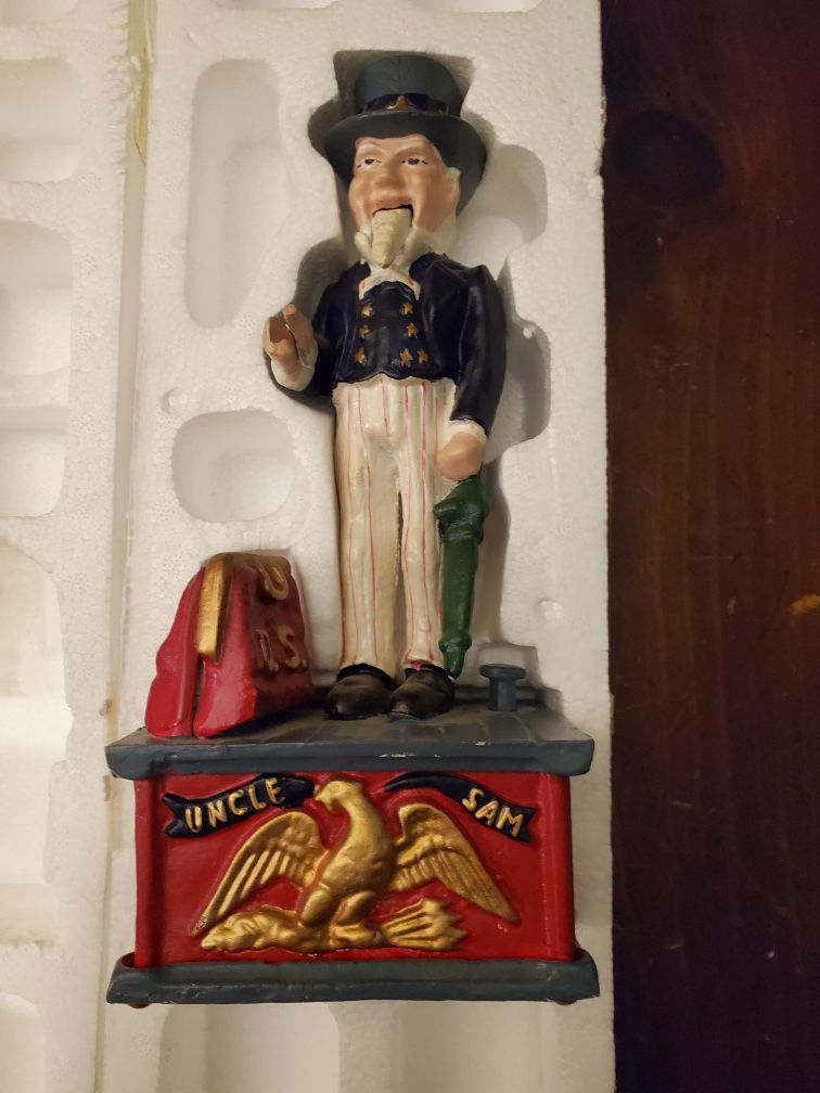 Cast iron penny bank