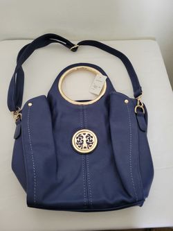 Womens blue shoulder bag Thumbnail