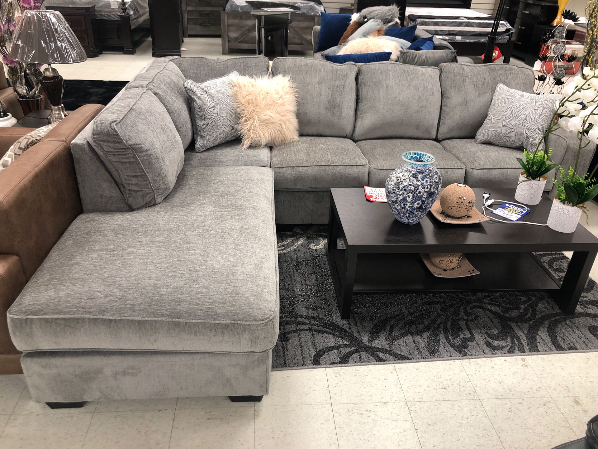 Grey sectional take home only 10$ down