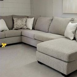 Same Day Delivery B. Stone Raf Sectional By Ashley