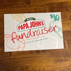 PaPa John’s Coupon Card Thumbnail