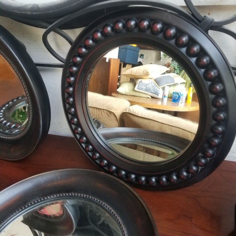 4 Pewter Mirrors