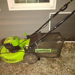 Greenworks Pro Battery Powered Lawn Mower Thumbnail