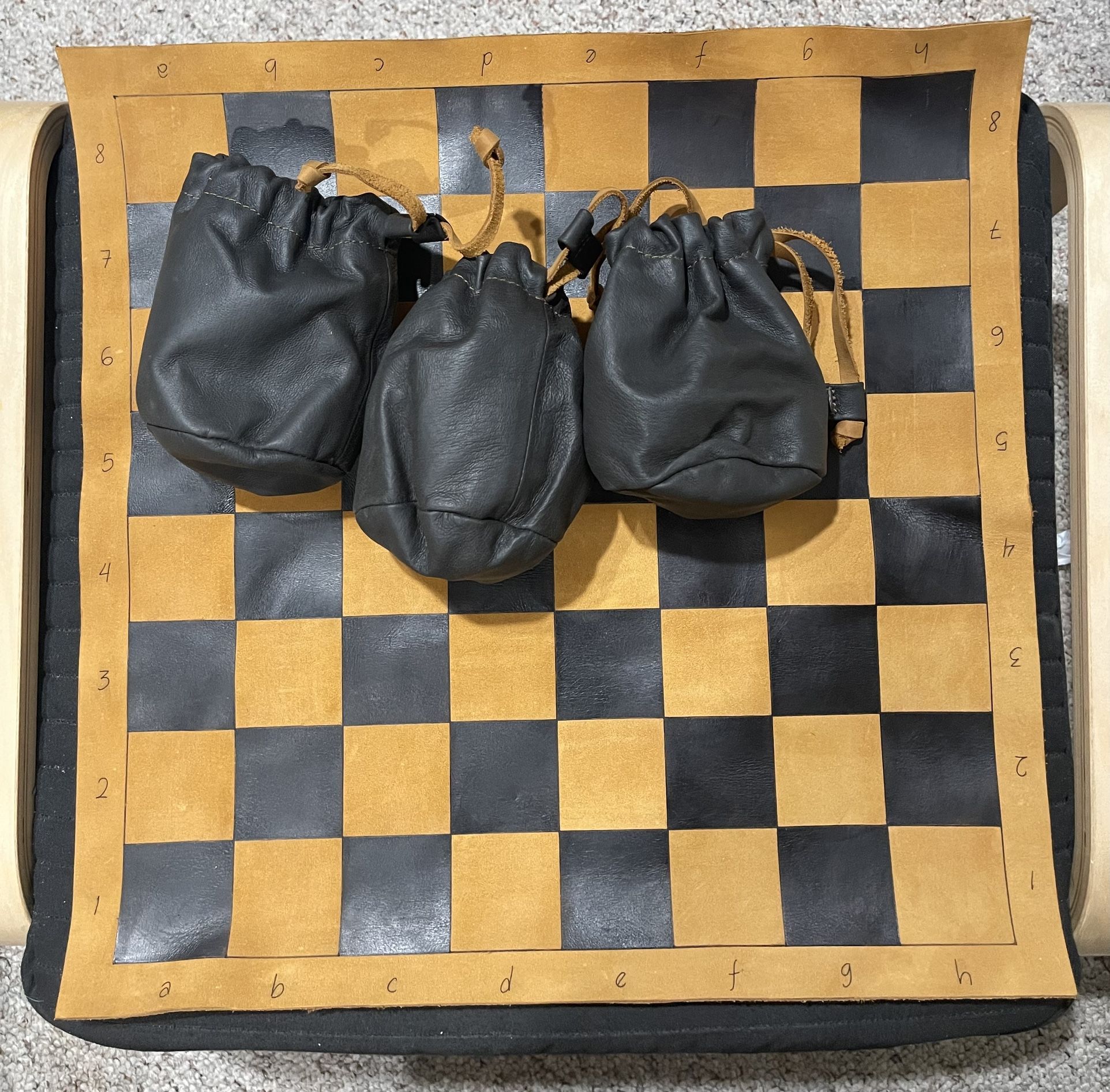 Saddleback Leather Company chess/checkers Set