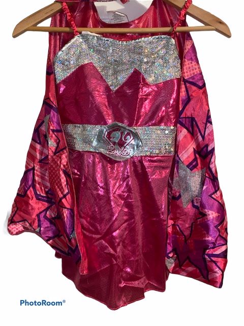 Girls size 4-6 super Barbie costume