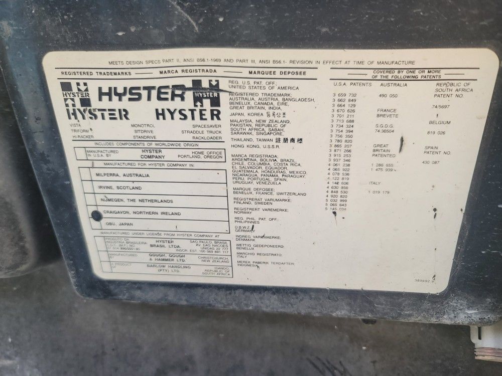 Hyster H50 Forklift