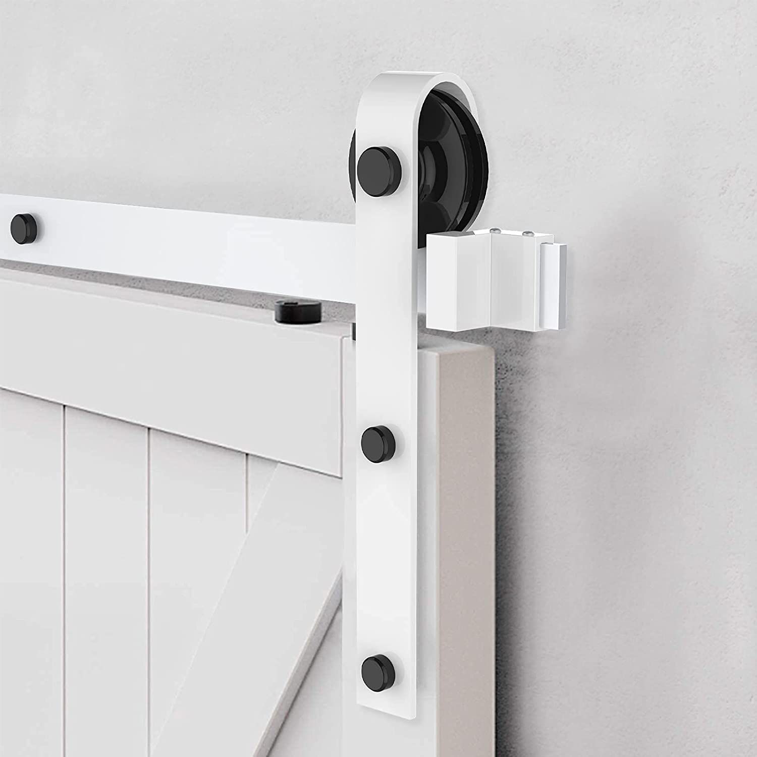 Barn Door Kit, Arcwares 6.6FT Sliding Door Track, Easy to Install- Fit 1 3/8-1 3/4" Thickness & 40" Wide Door Panel