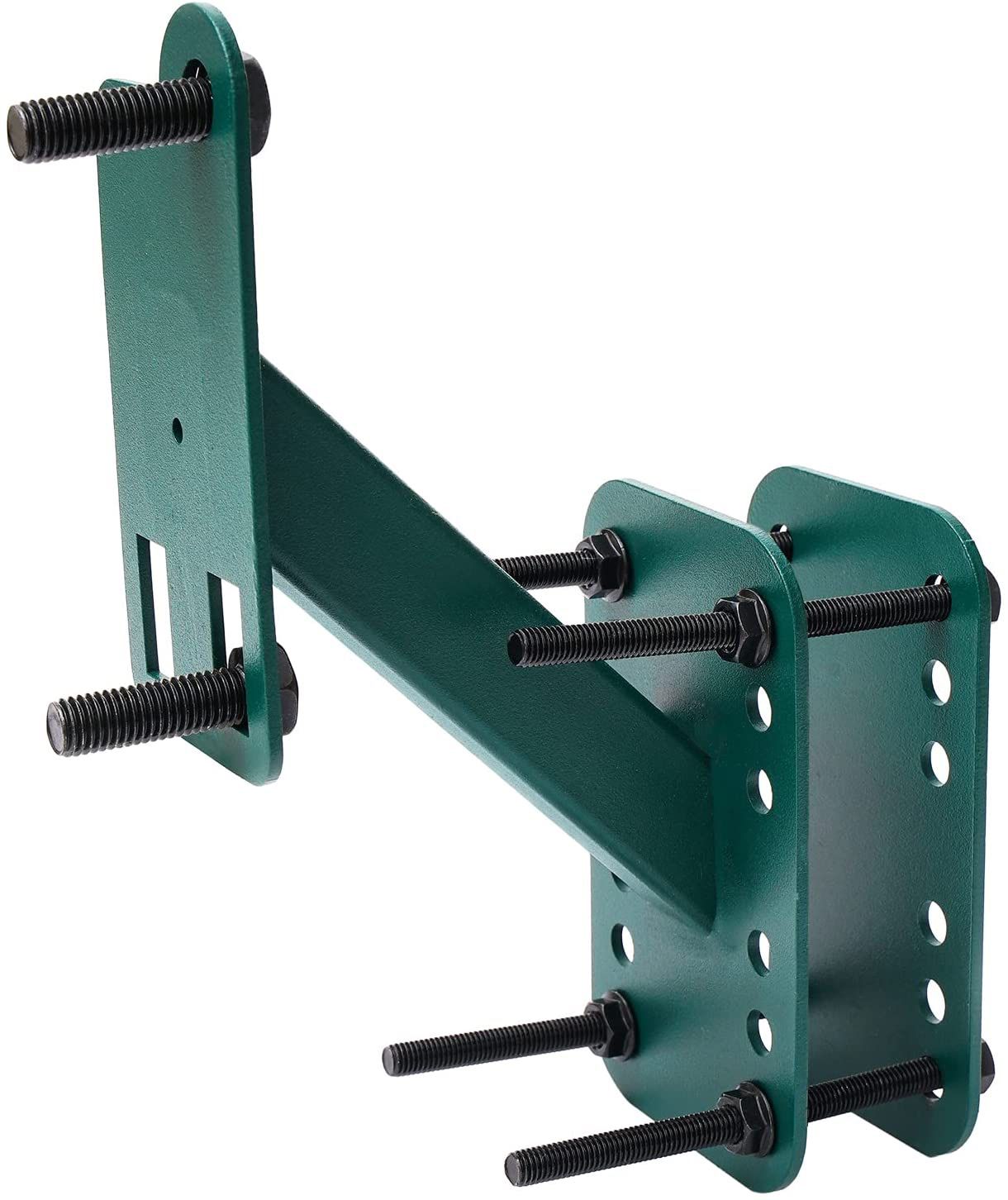 Trailer Spare Tire Mount | Spare Tire Carrier Powder Coat Steel Dark Green | Fits Most 4 & 5 & 6 Lugs Wheels on 4", 4.5'', 4.75'', 5" or 5.5" Bolt Pat