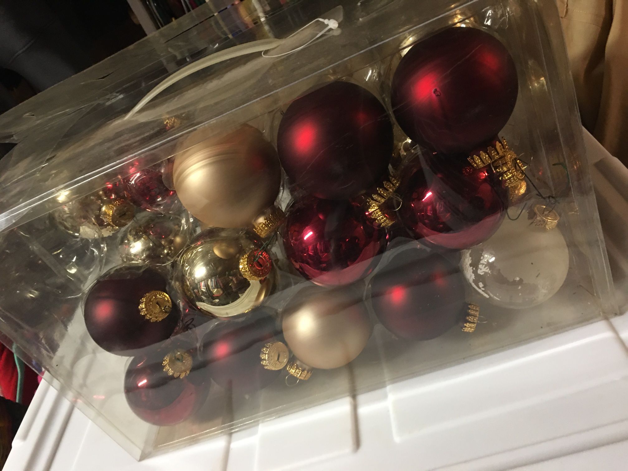 Fun Red and Gold Silver Ornaments