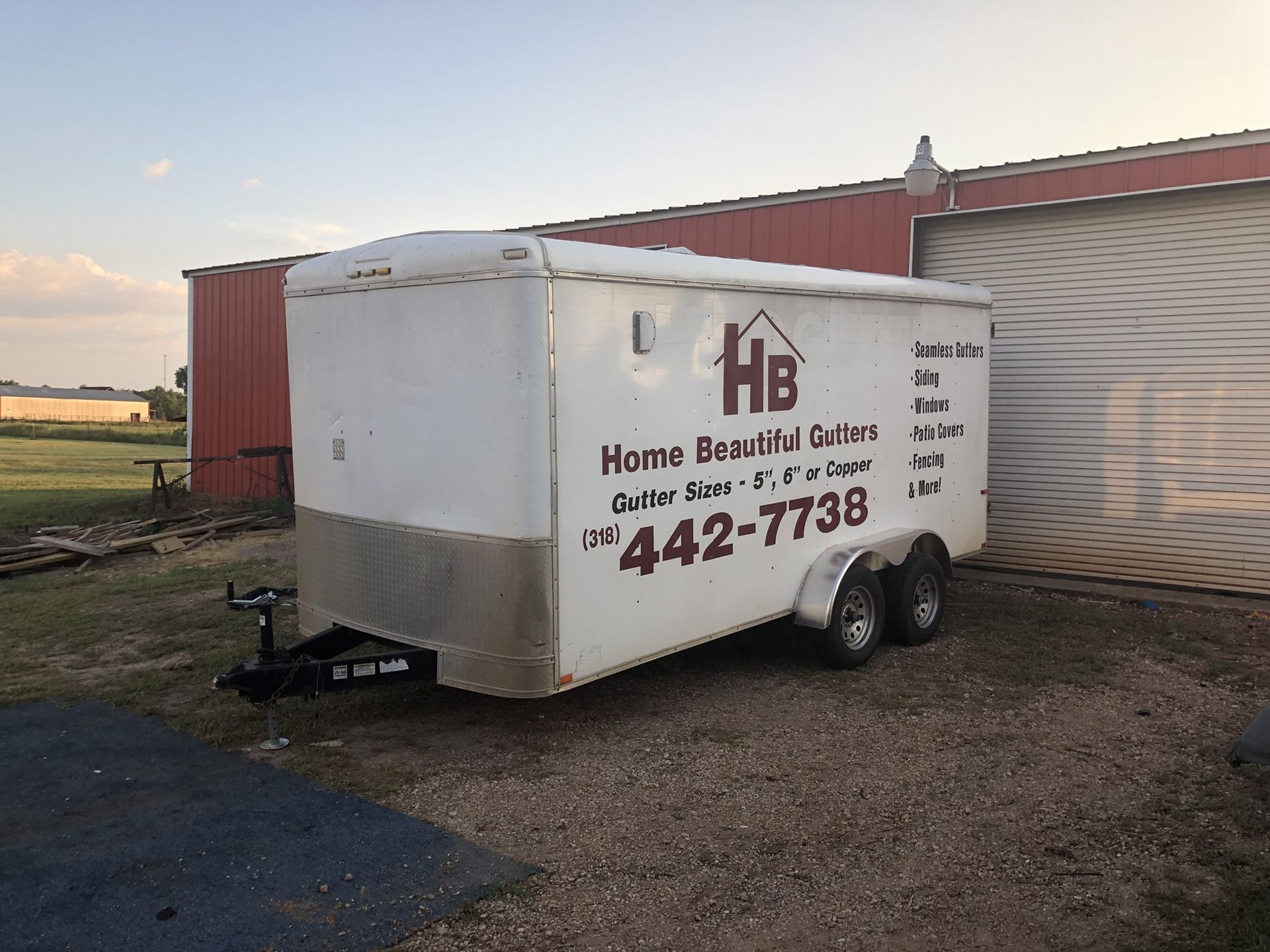 Used enclosed cargo trailer