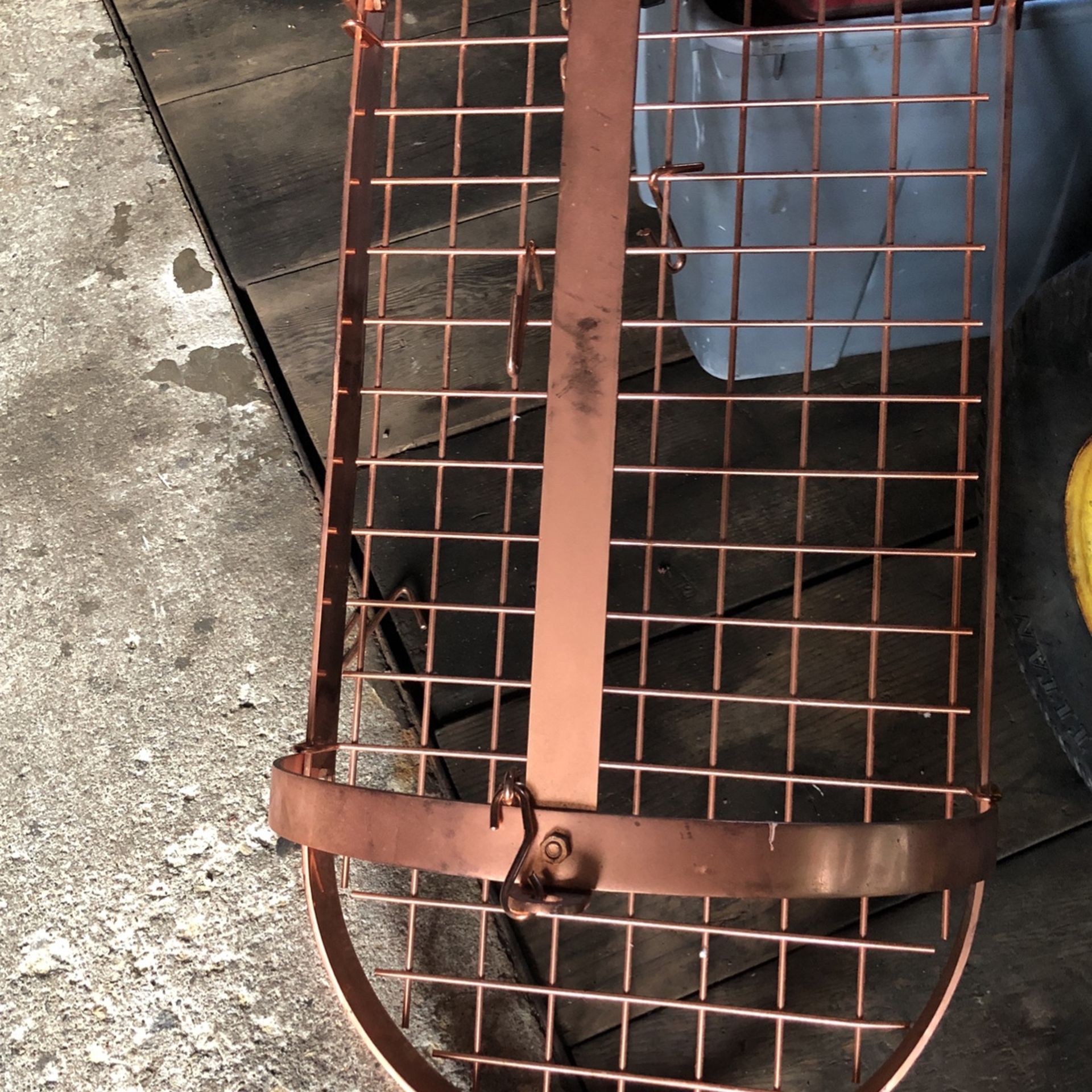 Kinetic Pot Rack ,Oval ,full Copper color