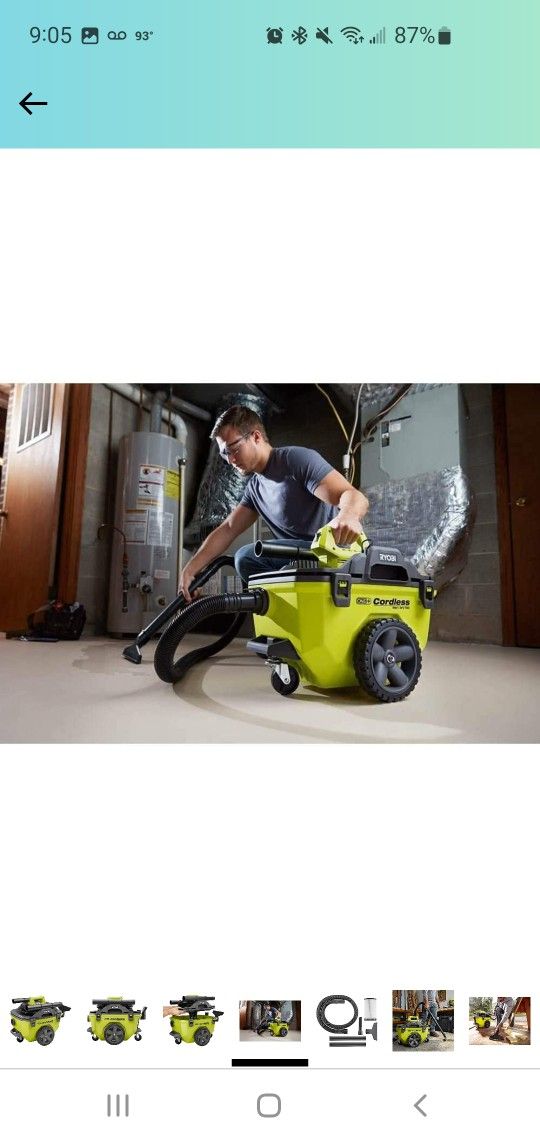 Ryobi 18 Volt Vacuum Used