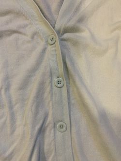 Gap Light Blue/Green Buttoned Cardigan - Size S Thumbnail