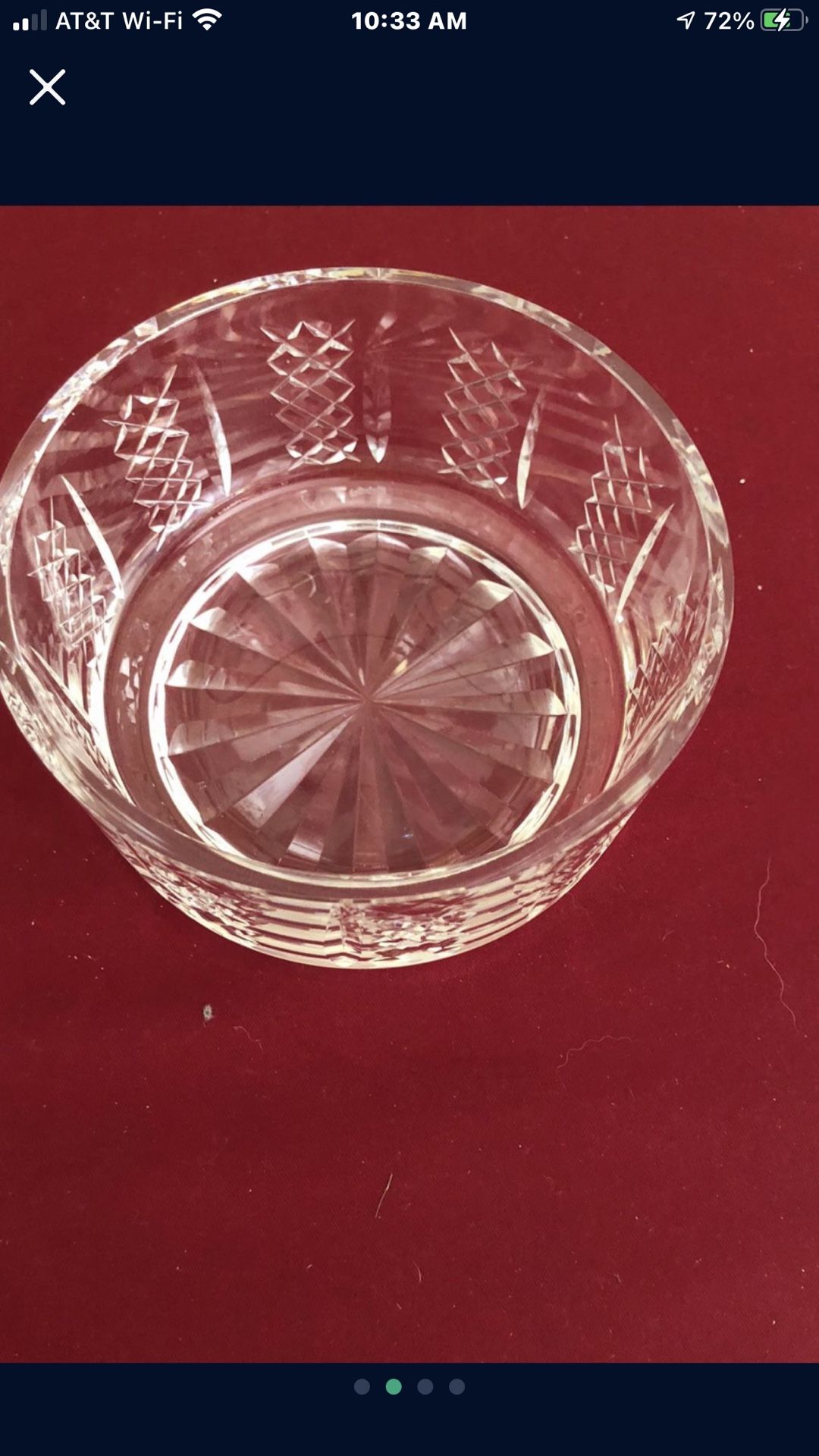 Waterford crystal fruit or salad bowl
