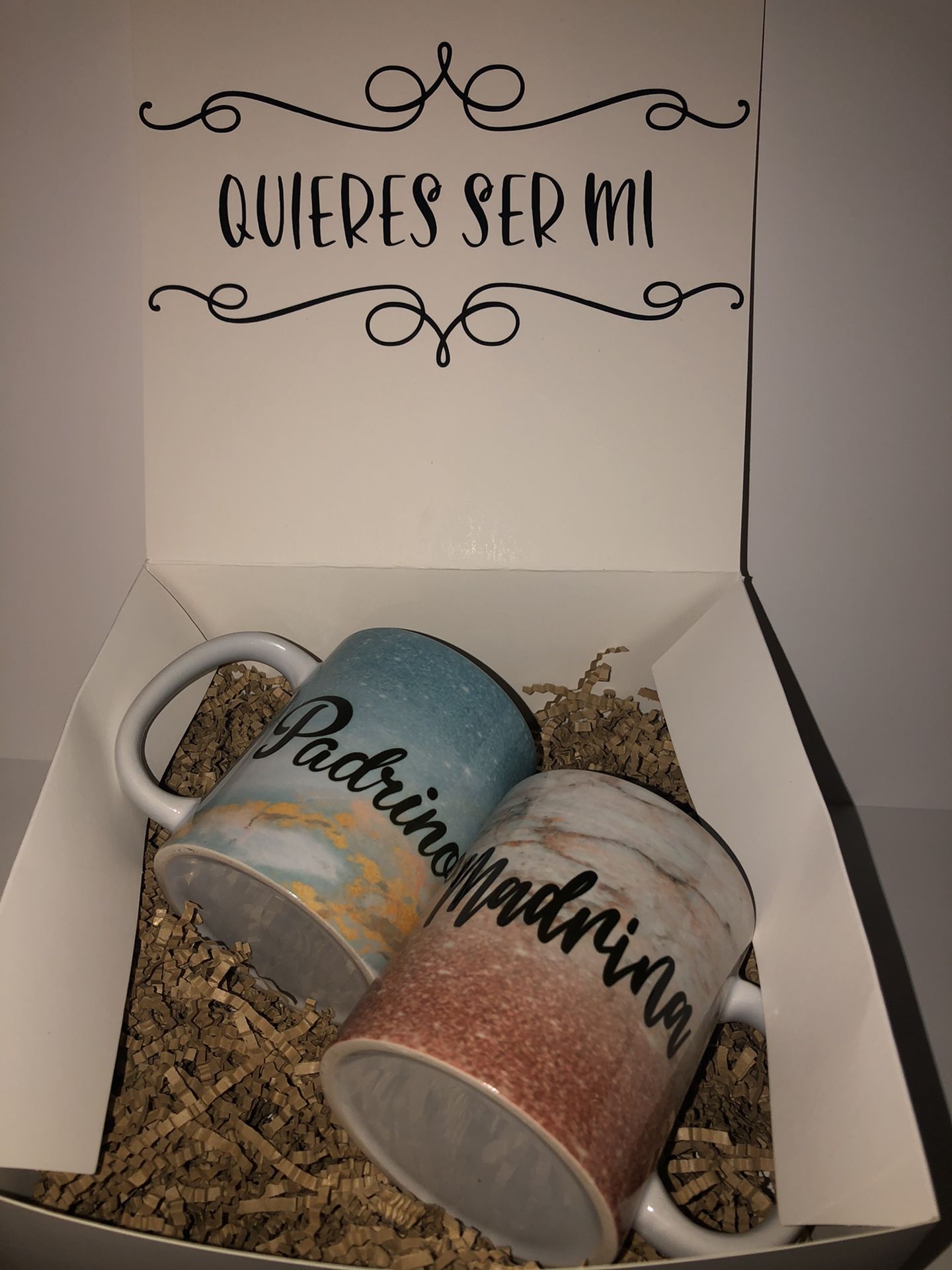 Godparent Proposal Box/ Madrina Padrino Caja De Regalo