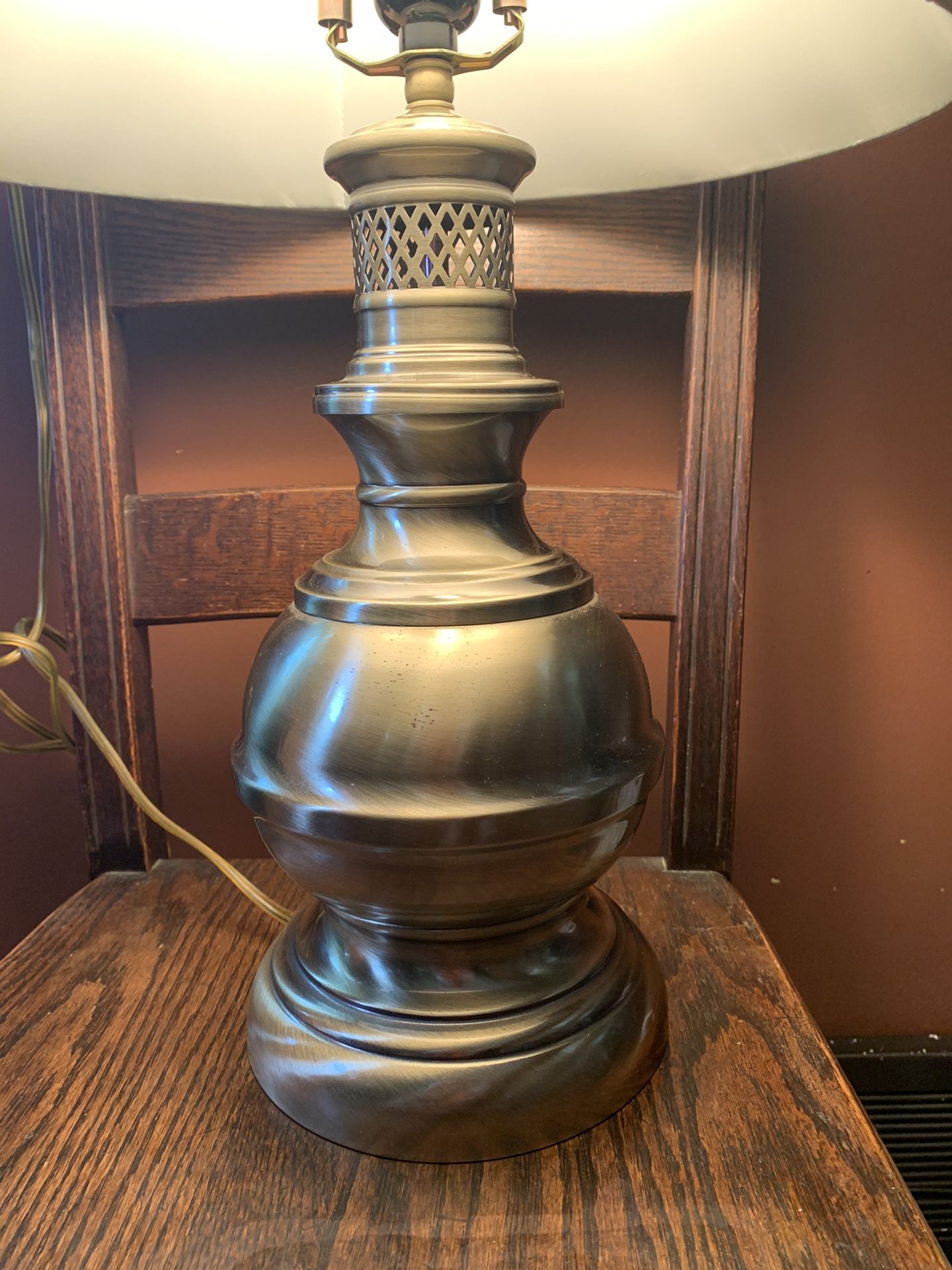Brass Table Lamp with Shade