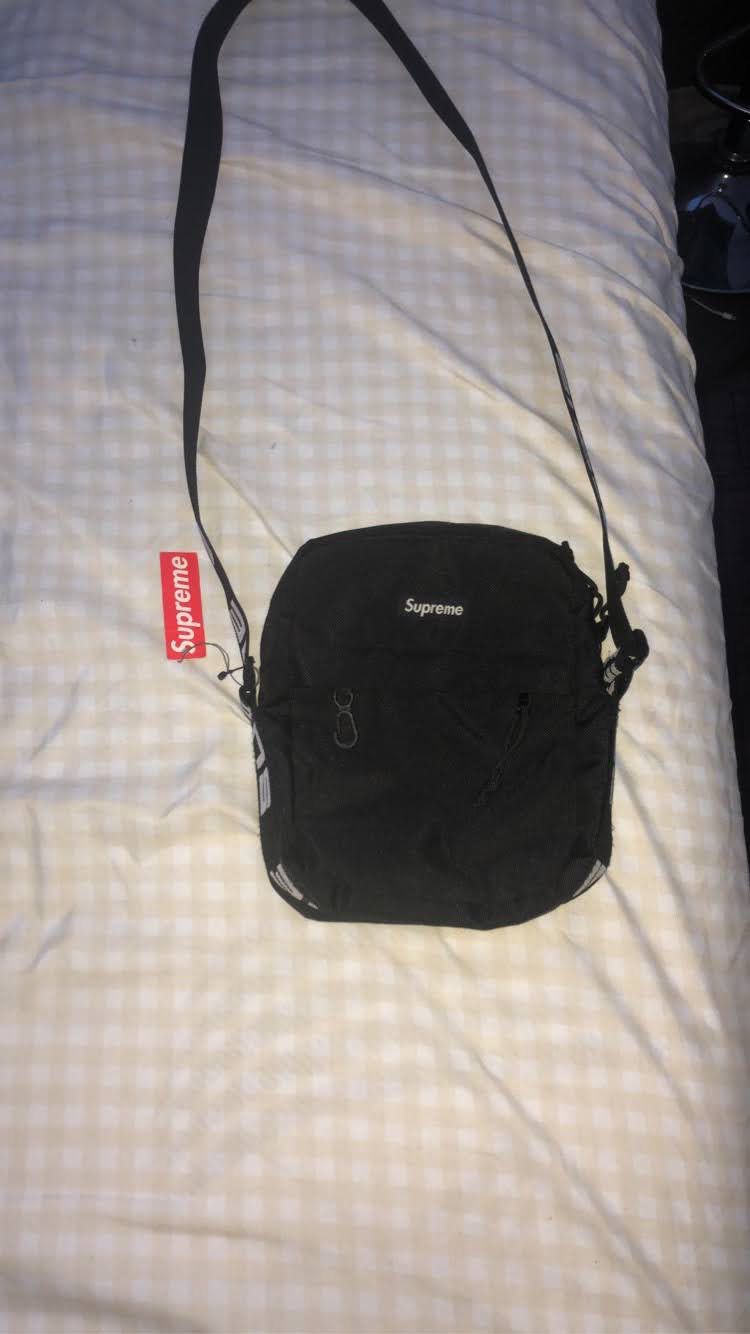 Black Supreme Shoulder Bag Ss18