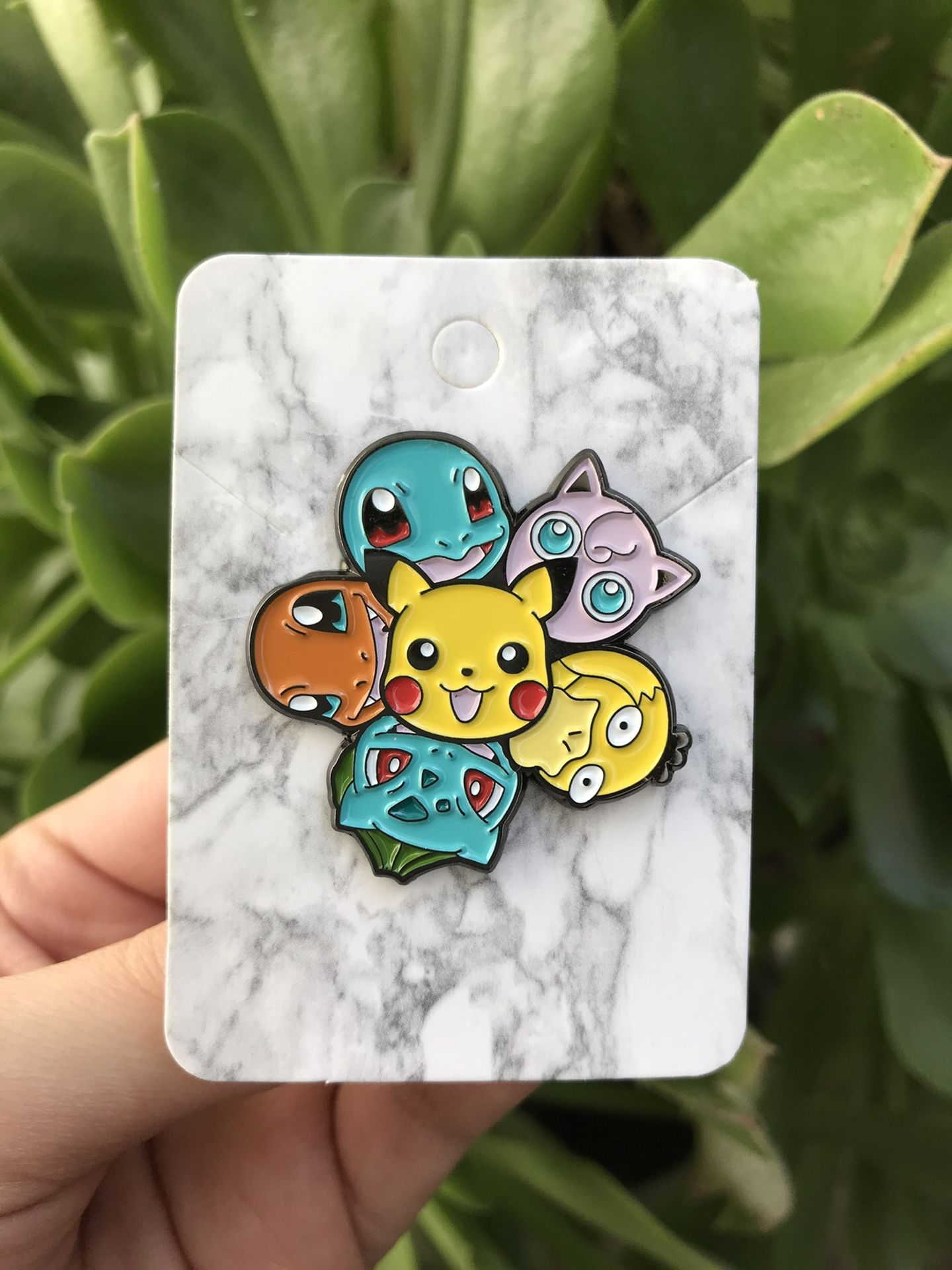 Pikachu X Bulbasaur X Charmander X Psyduck X Squirtle X Jiggleypuff Pokemon Pin