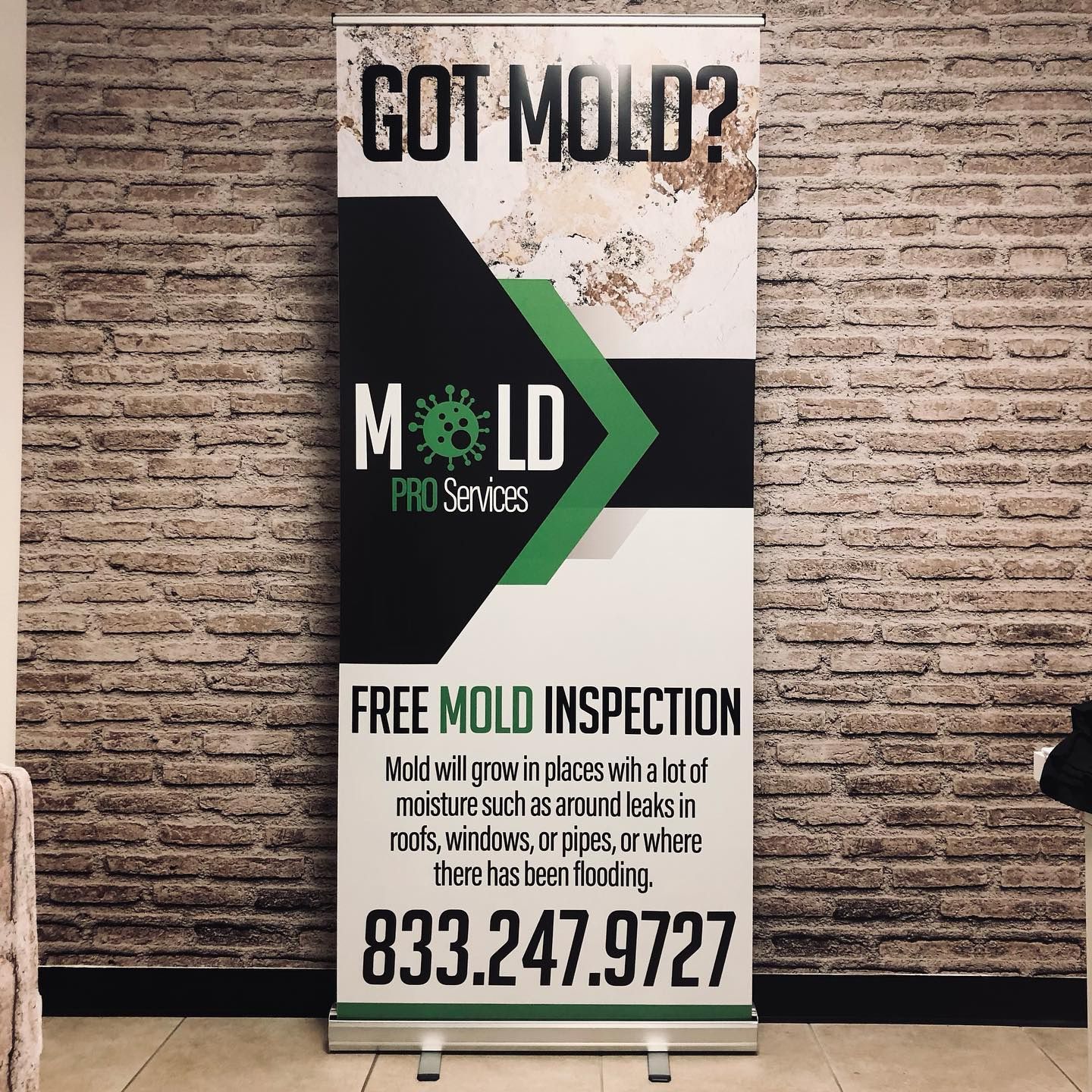 Blockout Banner With Roll Up Banner Stand And Carry On Bag